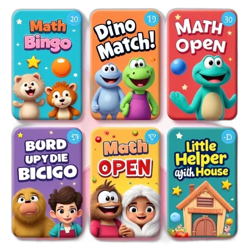 collection, educational, ipad, games, preschoolers, displayed, include, math transparent PNG cut-out