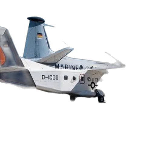 3d render, white, airplane, word, marine, written, sits, tarmac transparent PNG cut-out