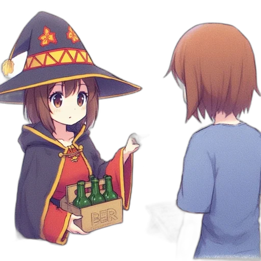 hat, staff, food, weapon, anime, concept art, pixel art, fantasy art transparent PNG cut-out