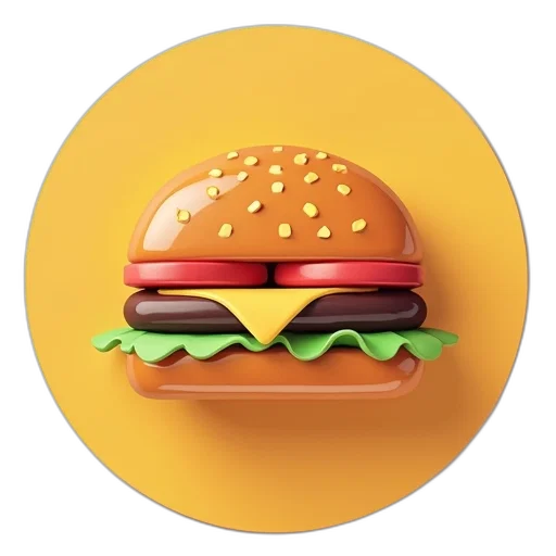 food, animal, 3d render, photorealistic transparent PNG cut-out