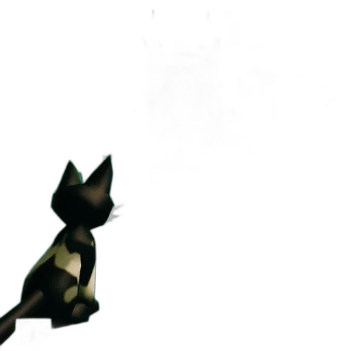 animal, staff, creature, robot, 3d render, concept art, pixel art, photorealistic transparent PNG cut-out