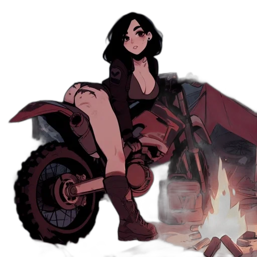 weapon, robot, dragon, jacket, concept art, comic book art, fantasy art, anime transparent PNG cut-out