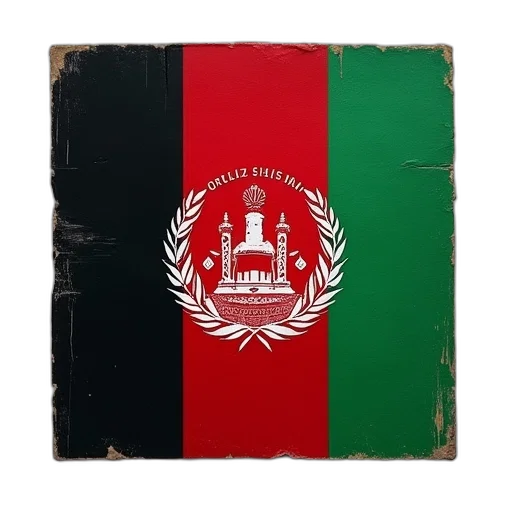 red, two, afghanistan, flag, colors, business, card transparent PNG cut-out