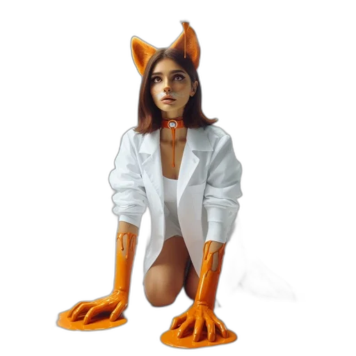 creature, animal, mask, robot, concept art, 3d render, fantasy art, pixel art transparent PNG cut-out