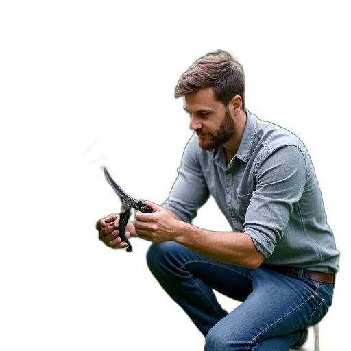 staff, weapon, sword, hair, concept art, 3d render, photorealistic, man transparent PNG cut-out
