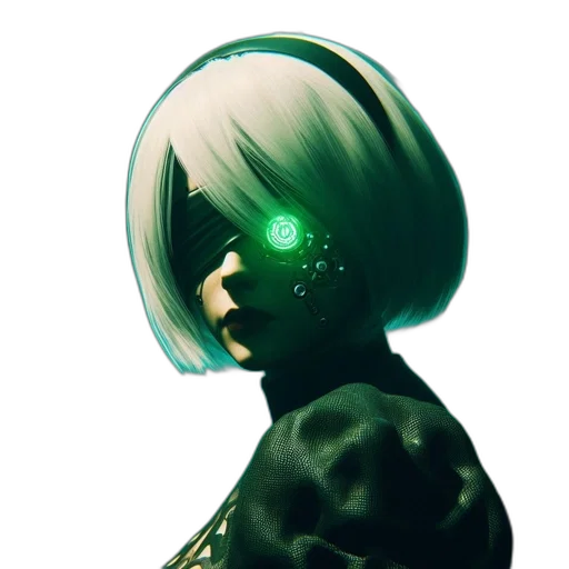 mask, face, robot, creature, cyberpunk, concept art, 3d render, comic book art transparent PNG cut-out