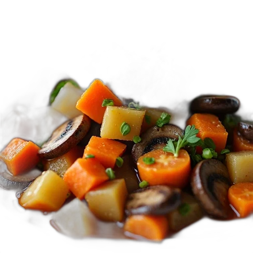 food, photorealistic, 3d render, earth tones, close-up, view, plate, dish transparent PNG cut-out