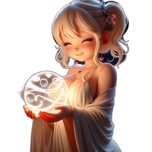 jewelry, staff, mask, dress, fantasy art, concept art, 3d render, anime transparent PNG cut-out