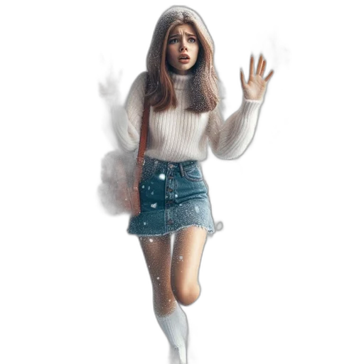 dress, hair, jacket, creature, concept art, 3d render, photorealistic, fantasy art transparent PNG cut-out
