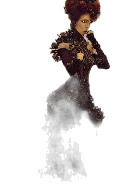 dress, staff, robot, crown transparent PNG cut-out