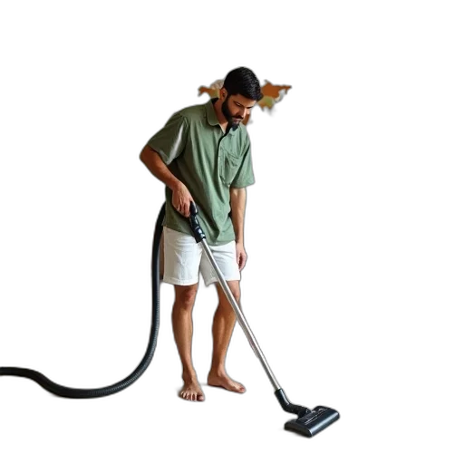 staff, weapon, photorealistic, man, green, shirt, white, shorts transparent PNG cut-out