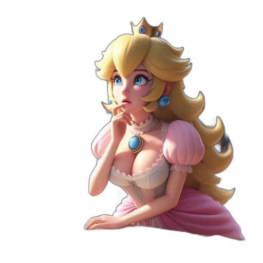 crown, dress, jewelry, concept art, pixel art, 3d render, fantasy art, pastel transparent PNG cut-out