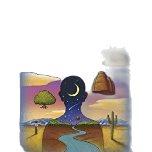 bottle, hat, mask, umbrella, concept art, fantasy art, watercolor, oil painting transparent PNG cut-out