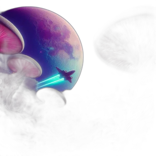 weapon, sword, umbrella, robot, concept art, vaporwave, 3d render, fantasy art transparent PNG cut-out