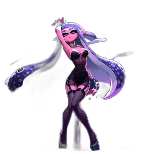 dress, weapon, staff, hair, concept art, pixel art, 3d render, anime transparent PNG cut-out