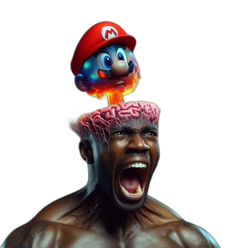 crown, hat, creature, mask, concept art, 3d render, photorealistic, pixel art transparent PNG cut-out