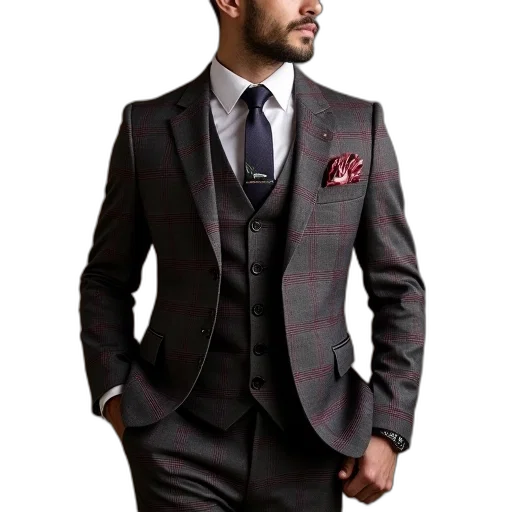 jacket, photorealistic, dark, earth tones transparent PNG cut-out