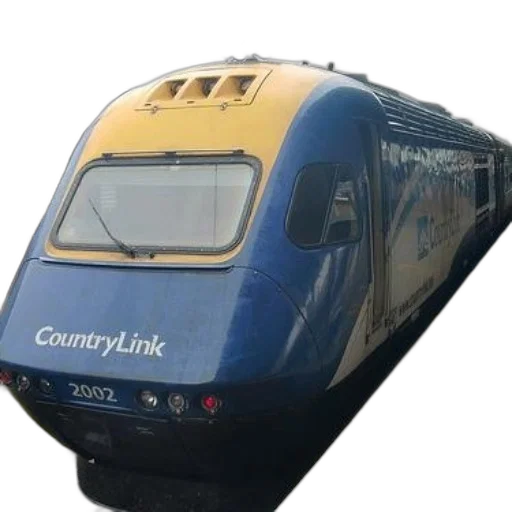 car, 3d render, blue, yellow, train, word, countrylink transparent PNG cut-out