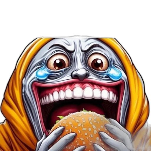 food, face, creature, animal, concept art, pixel art, photorealistic, comic book art transparent PNG cut-out