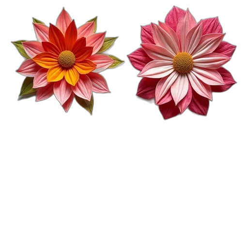 flower, jewelry, crown, 3d render, photorealistic, pixel art, concept art, colorful transparent PNG cut-out