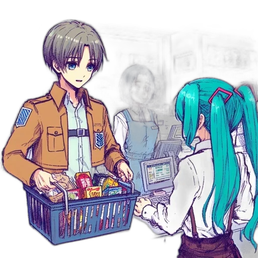 robot, staff, anime, vaporwave, cyberpunk, concept art, outer space, fire transparent PNG cut-out