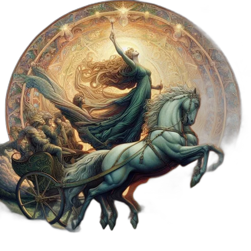 dragon, crown, sword, fantasy art, concept art, oil painting, photorealistic, woman transparent PNG cut-out