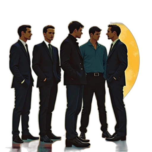 staff, jacket, concept art, ben transparent PNG cut-out