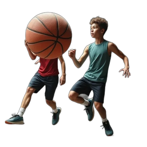 3d render, photorealistic, concept art, pixel art, pair, air, slam, ball transparent PNG cut-out