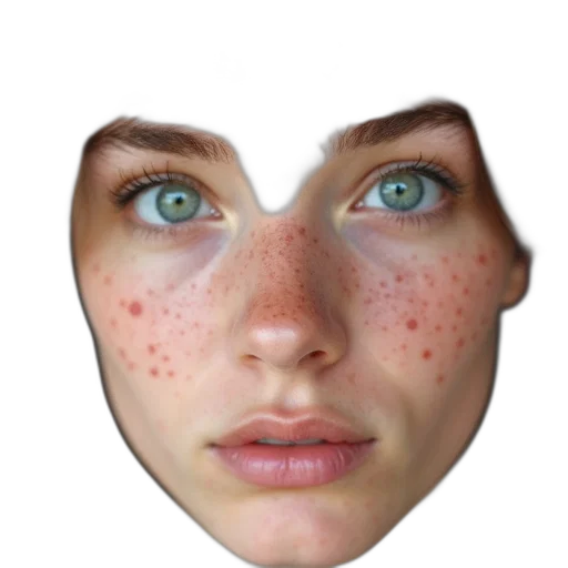 face, mask, crown, creature, 3d render, photorealistic, concept art, close-up transparent PNG cut-out