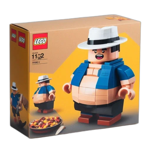 food, hat, concept art, 3d render, lego, set, 1152, features transparent PNG cut-out