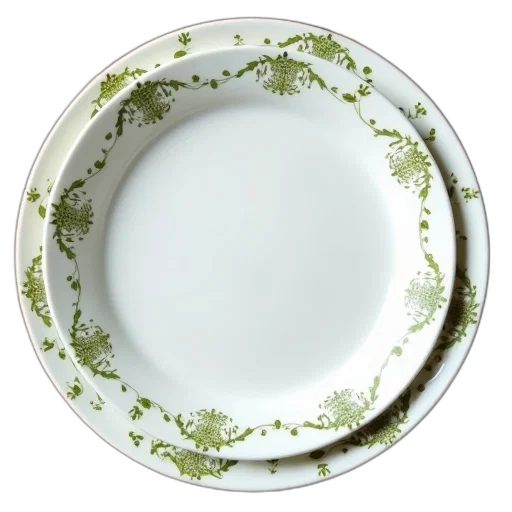 food, furniture, jewelry, green, set, four, white, ceramic transparent PNG cut-out