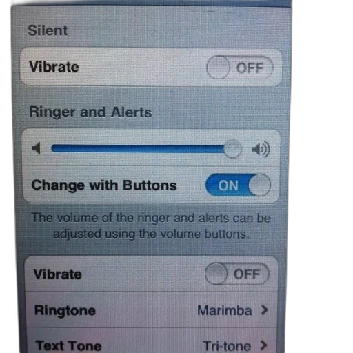 screenshot, iphone, sound, settings, menu, showing, options, silent transparent PNG cut-out