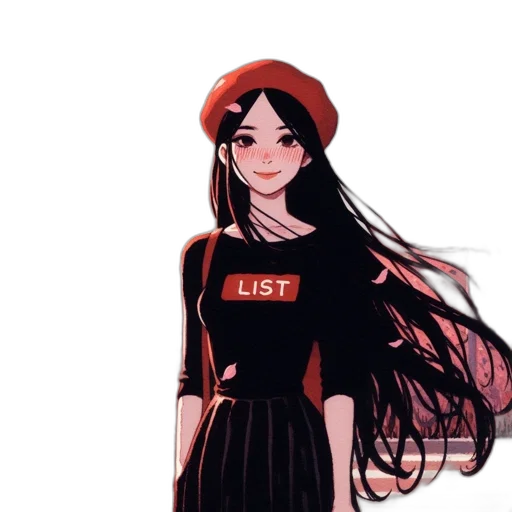 dress, hat, jacket, staff, pixel art, anime, cartoon, concept art transparent PNG cut-out