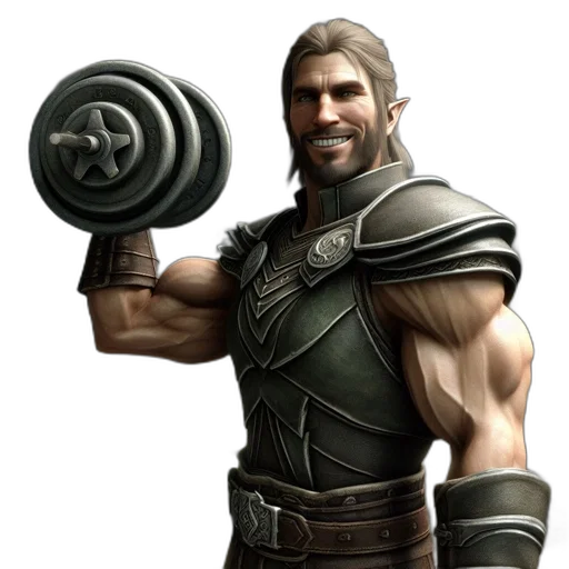 weapon, sword, staff, fantasy art, concept art, 3d render, photorealistic, muscular transparent PNG cut-out