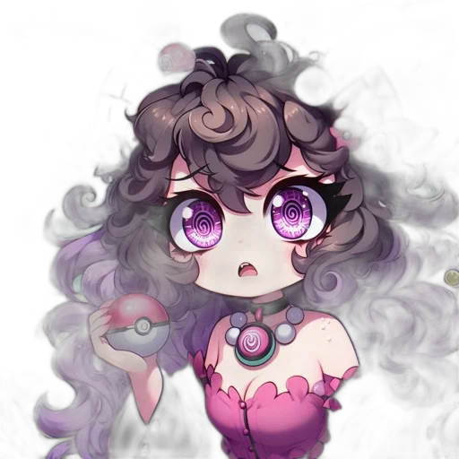 hair, creature, dress, staff, anime, pixel art, watercolor, fantasy art transparent PNG cut-out