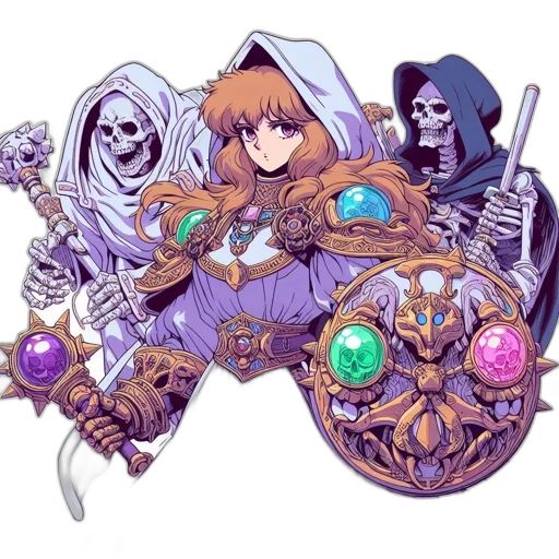 jewelry, staff, weapon, crown, fantasy art, concept art, pixel art, anime transparent PNG cut-out