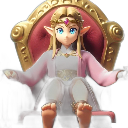 crown, staff, dress, sword, 3d render, concept art, fantasy art, pixel art transparent PNG cut-out