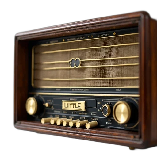 close-up, view, vintage, radio, detailed, control, panel, featuring transparent PNG cut-out