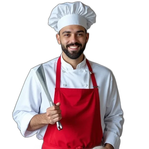 staff, food, hat, face, photorealistic, 3d render, concept art, pixel art transparent PNG cut-out