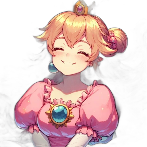 crown, staff, dress, face, anime, pixel art, concept art, fantasy art transparent PNG cut-out
