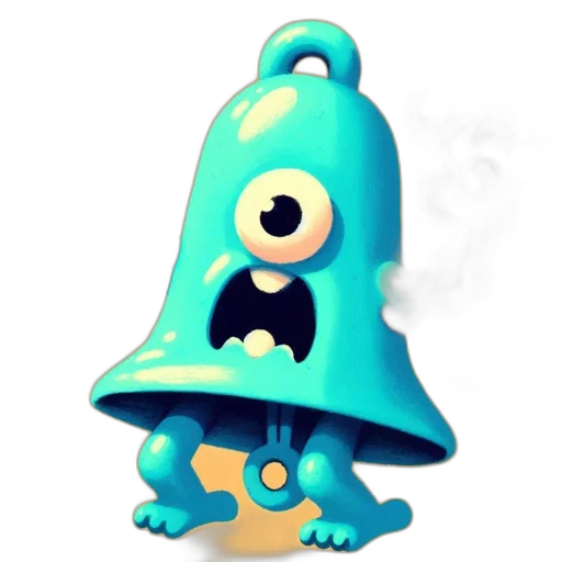 hat, staff, creature, robot, concept art, 3d render, fantasy art, pixel art transparent PNG cut-out