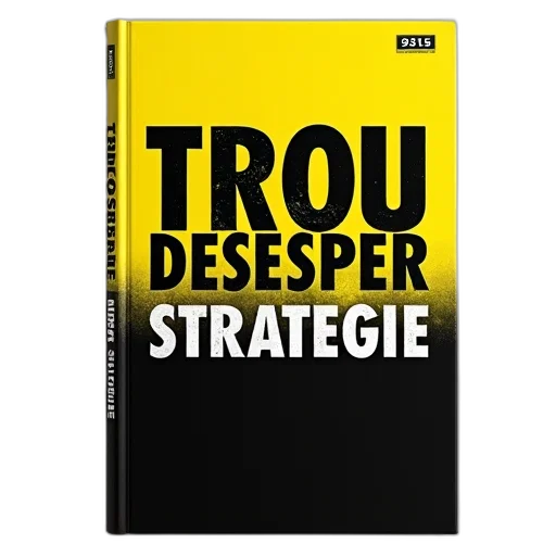 book, cover, titled, trou, desesper, strategie, black, yellow transparent PNG cut-out