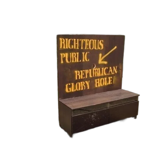furniture, weapon, sign, reads transparent PNG cut-out