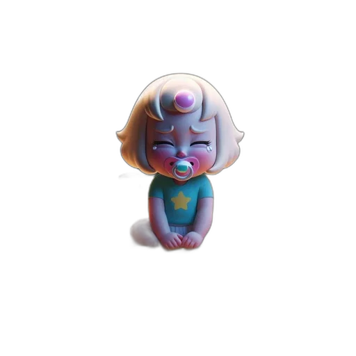 mask, jewelry, creature, robot, vaporwave, 3d render, concept art, watercolor transparent PNG cut-out