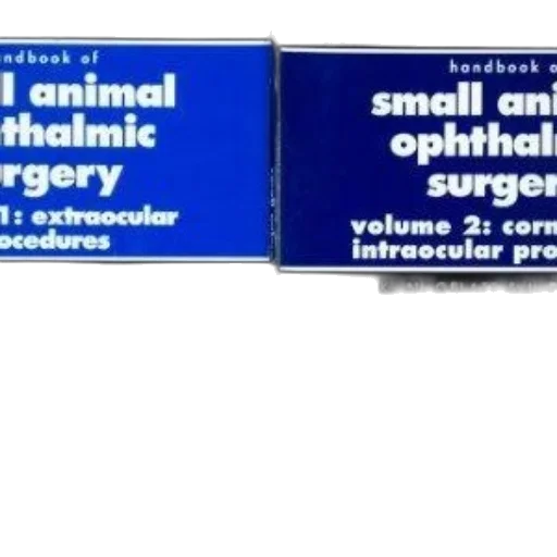 two, volumes, handbook, small, animal, ophthalmic, surgery, gelatt transparent PNG cut-out