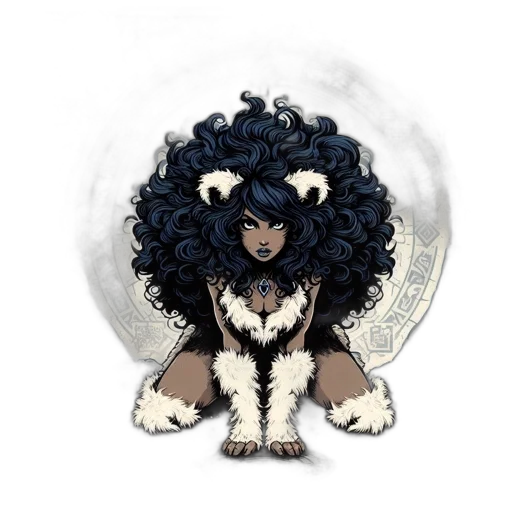 mask, hair, comic book art, fantasy art transparent PNG cut-out