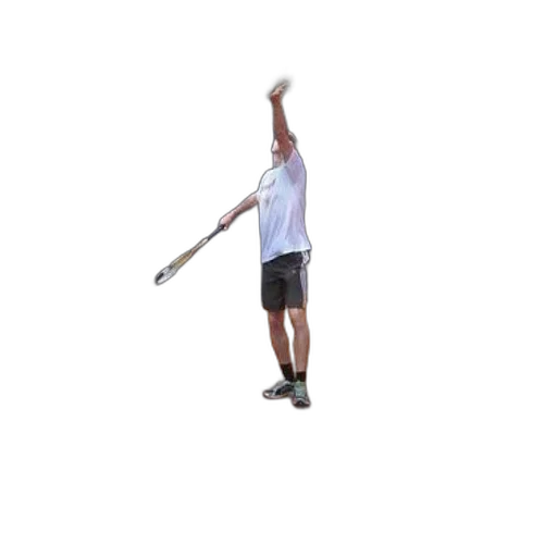 staff, sword, weapon, umbrella, 3d render, man, white, shirt transparent PNG cut-out