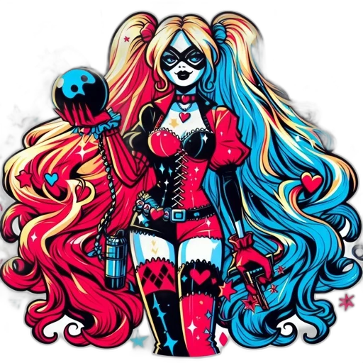 comic book art, cartoon, concept art, pixel art, dark, colorful, red, neon transparent PNG cut-out