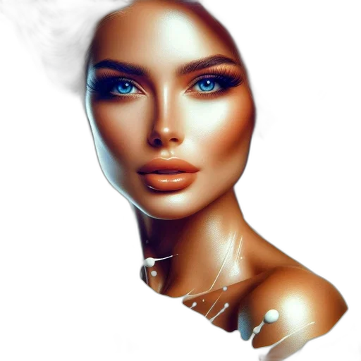 face, jewelry, mask, robot, photorealistic, fantasy art, 3d render, concept art transparent PNG cut-out