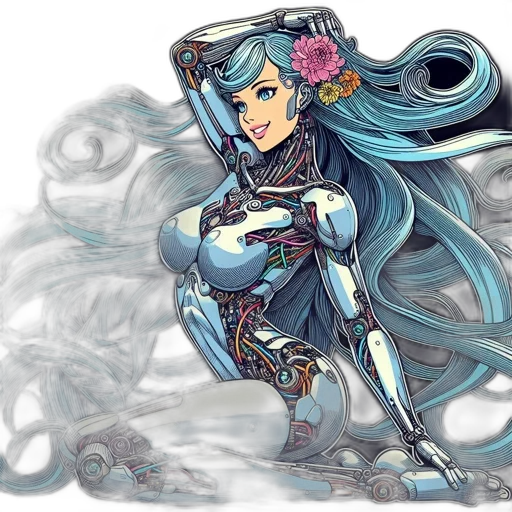 weapon, sword, dress, fantasy art, concept art, anime, watercolor, fire transparent PNG cut-out